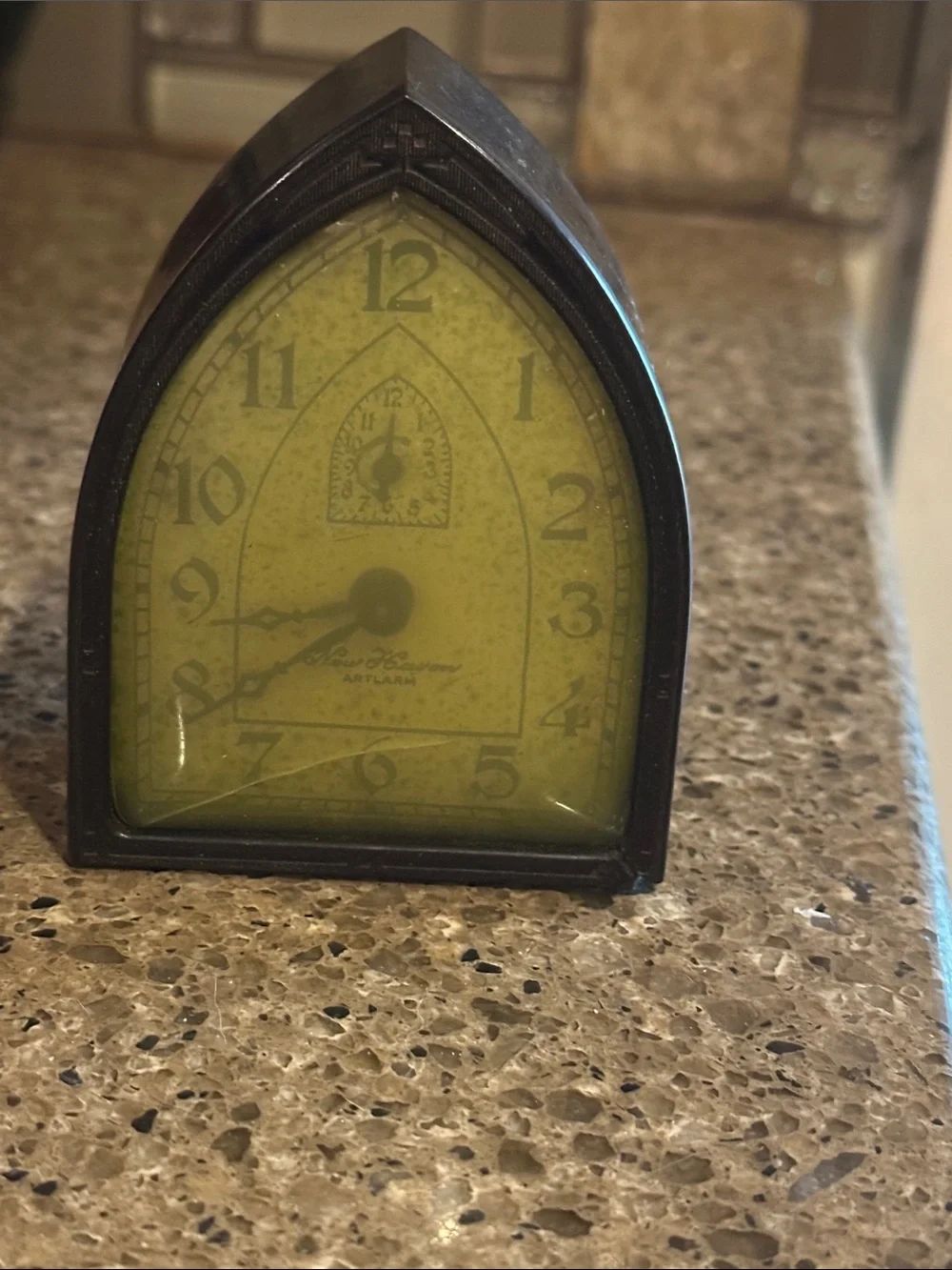 Antique New Haven Arch Table Clock